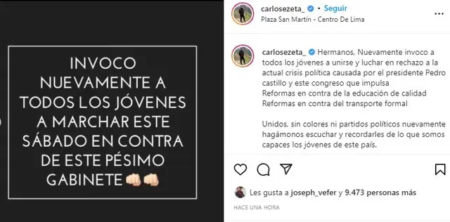 Marcha contra Castillo