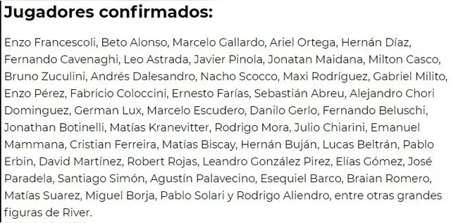 Jugadores confirmados para partido despedida Leonardo Ponzio.