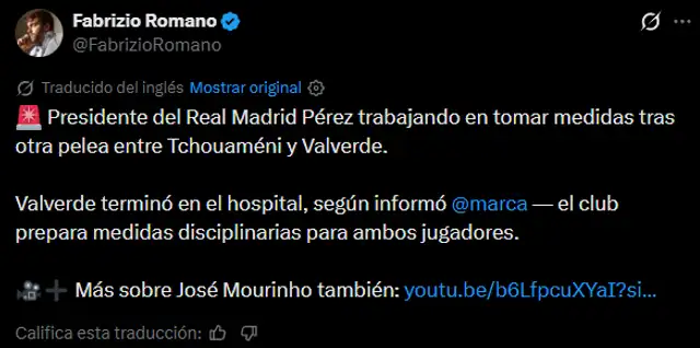 Real Madrid tomará medidas ante la pelea