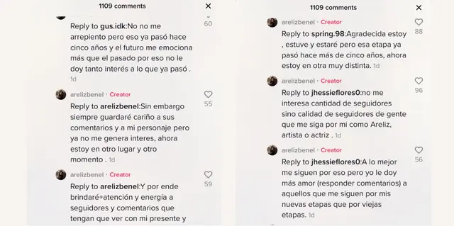 Areliz Benel al fondo hay sitio
