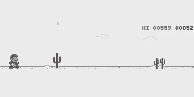 Mario Bros en juego de Google Chrome