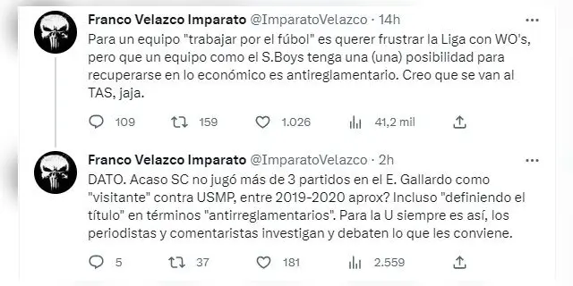 Abogado de Universitario sobre los reclamos de Alianza Lima.