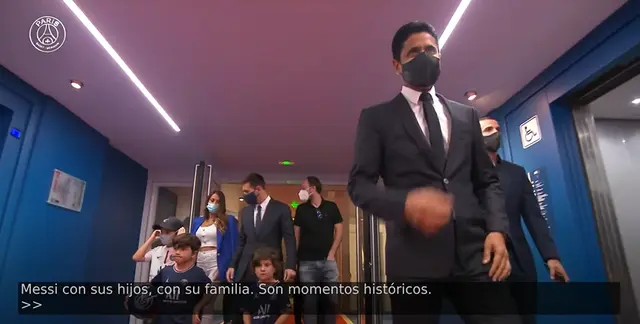 Familia de Lionel Messi. Fuente: PSG   