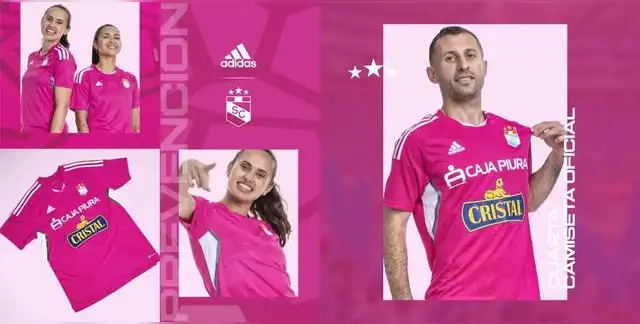 Camiseta rosada de Sporting Cristal.