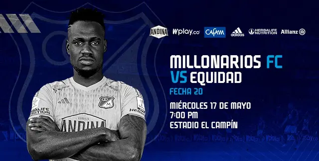 Millonarios vs La Equidad