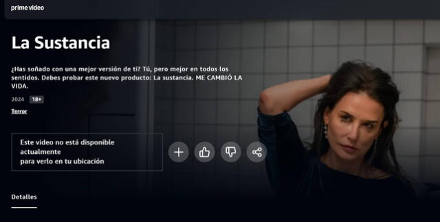La sustancia película