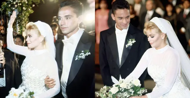 Martínez y Valcárcel contrajeron matrimonio en 1995 | Foto: Composición Líbero Martínez y Valcárcel contrajeron matrimonio en 1995 | Foto: Composición Líbero