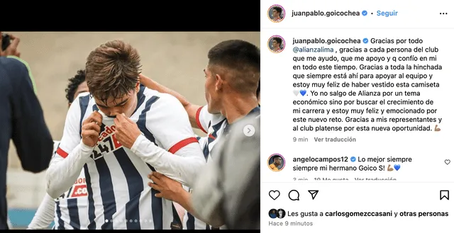 Juan Pablo Goicochea, Alianza Lima