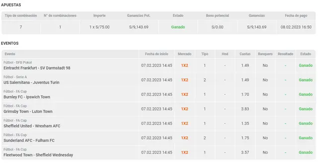 Apuesta de hincha peruano.   