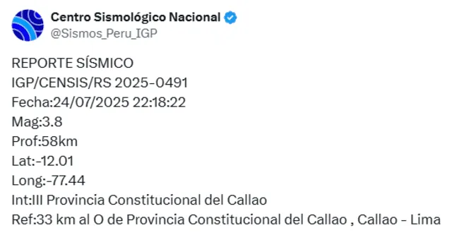 Sismo en Lima y el Callao   