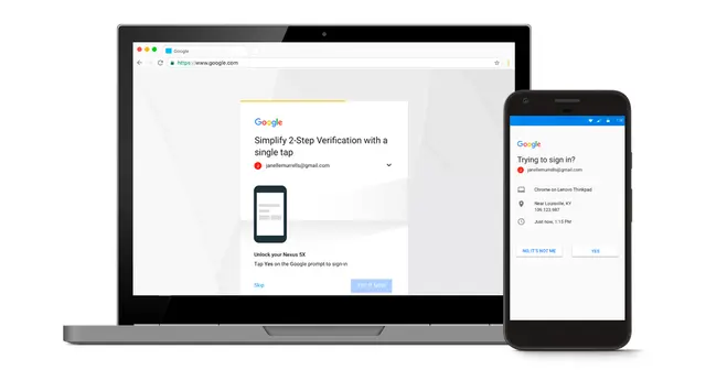 Verificación de 2 pasos en Gmail con dispositivo móvil