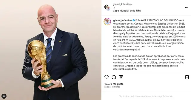 FIFA, Mundial 2034, Arabia Saudita