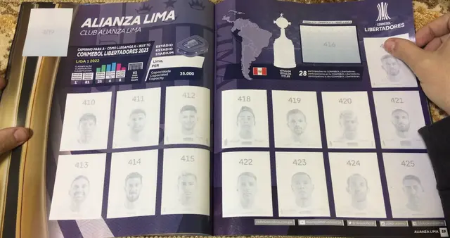 Álbum Panini.