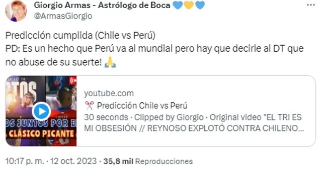 Giorgio Armas sobre el futuro de Perú