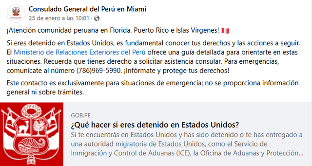 peruanos deportados de Estados Unidos