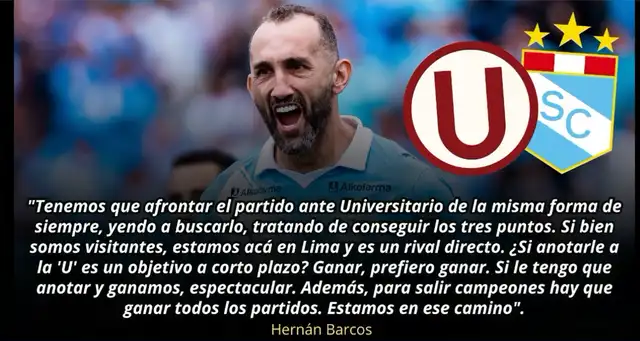 Declaraciones de Hernán Barcos. Foto: Denganche