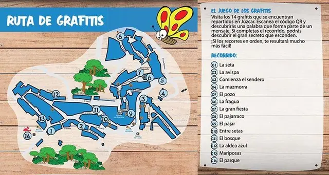 Ruta de grafitis de los pitufos en Júzcar.