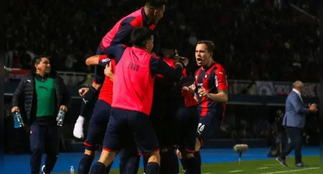 Cerro Porteño tras ganarle a Libertad.