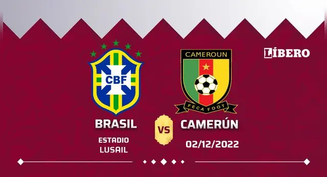 Brasil contra Camerún por el Mundial Qatar 2022.