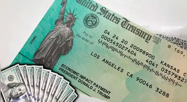 Cheque de estímulo.