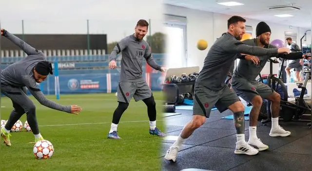 Lionel Messi la pasa bien al lado de Mbappé y Neymar.   