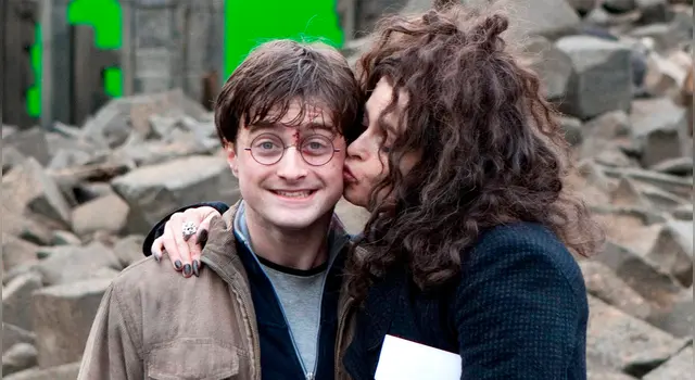 Daniel Radcliffe y Helena Bonham Carter.   