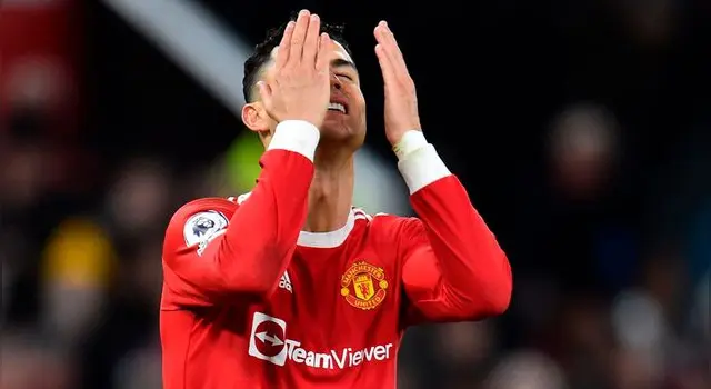 Cristiano Ronaldo en bajo nivel con Manchester United