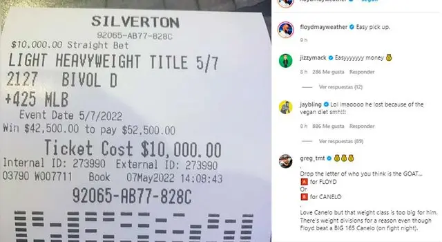 Floyd Mayweather y su apuesta a favor de Dmitry Bivol
