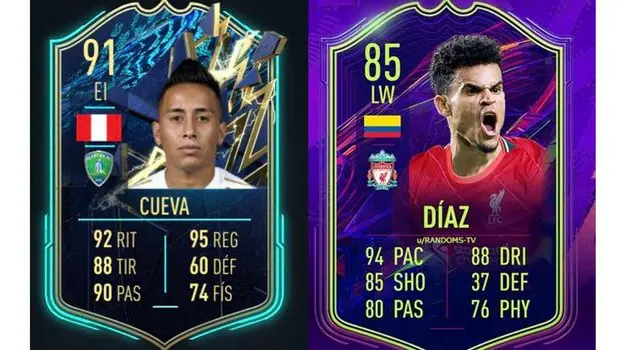 Christian Cueva supera a Luis Díaz en FIFA 22