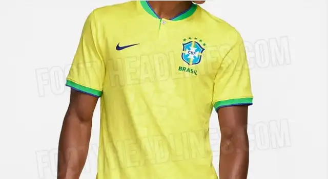 Se filtra posible camiseta que utilizaría Brasil en el Mundial. 