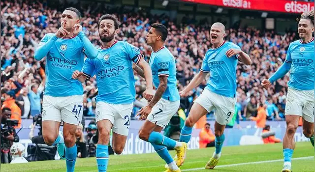 Manchester City venció 6-3 a Manchester United