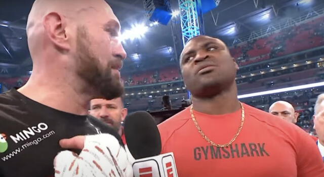 Ngannou retó a Fury luego que el campeón pesado de boxeo derrote a Dillian Whyte.   