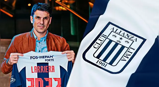 Larriera en su presentación   
