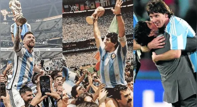 Messi y Maradona Messi y Maradona