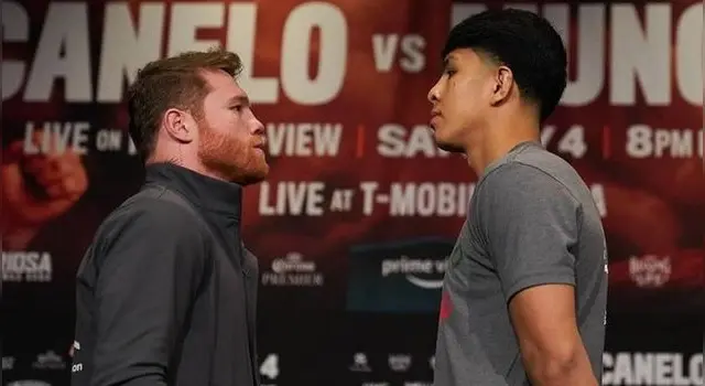 Así fue el careo entre Canelo Álvarez y Munguía (Foto: CMB) Así fue el careo entre Canelo Álvarez y Munguía (Foto: CMB)