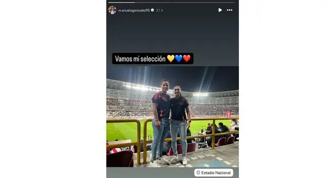 Refuerzos de Universitario posaron con la camiseta de su selección | Foto: Instagram Manuela González    