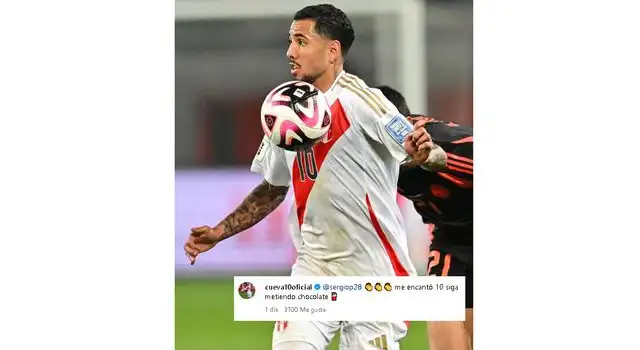 Así reaccionó Christian Cueva tras el Perú vs. Colombia | Foto: Instagram Sergio Peña    