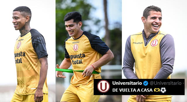 Jugadores de Universitario llegaron del extranjero | Foto: Universitario/composición Líbero   
