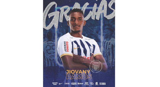 La publicación de Alianza Lima sobre Jiovany Ramos | Foto: Alianza Lima   