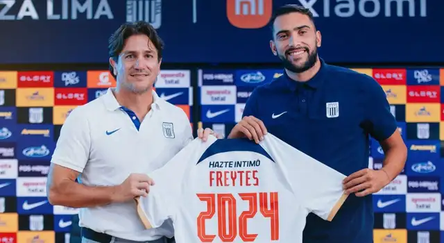 Juan Pablo Freytes en su presentación con Alianza Lima Juan Pablo Freytes en su presentación con Alianza Lima