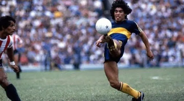 Maradona brilló en Boca Juniors