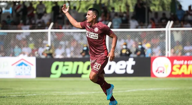 Alex Valera anotó el gol de la 'U' ante Atlético Grau.