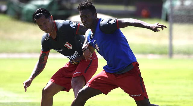 <em> Luis Advíncula ni Renato Tapia fueron parte de la última práctica de fútbol. </em>   