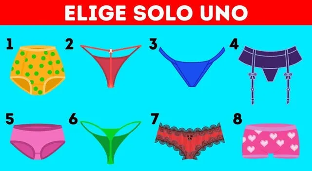 Test de personalidad: Dime qué calzón usas y te diré quién eres  