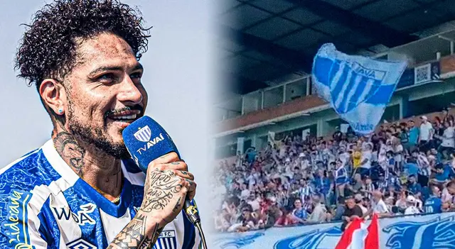 Paolo Guerrero feliz en Avaí
