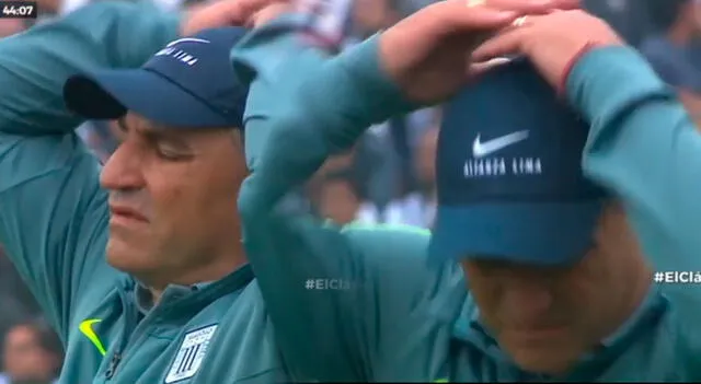 Carlos Bustos lamentándose en el clásico