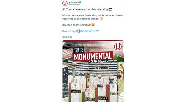 Publicación de Universitario   