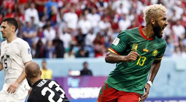  Eric Maxim Choupo-Moting marcó el 3-3 de Camerún ante Serbia.   