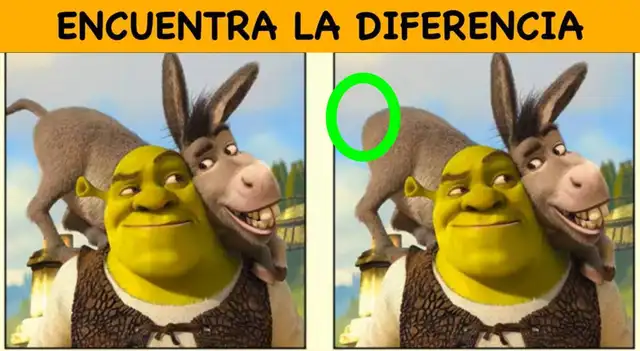 Reto visual de Sherk: Tienes 6 segundos para lograr hallar la diferencia