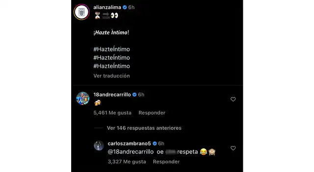  Zambrano defendió a Cueva de Carrillo con contundente mensaje.